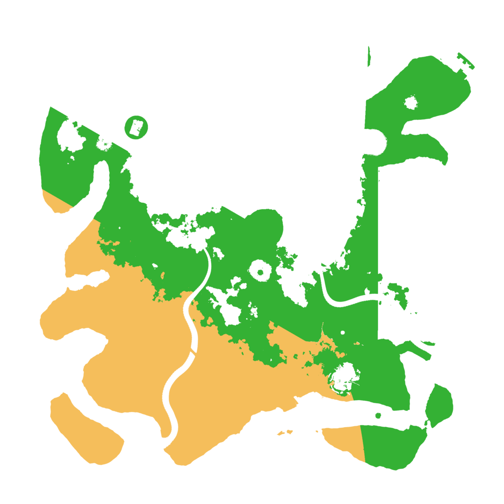 Biome Rust Map: Procedural Map, Size: 3500, Seed: 8652425