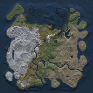 Thumbnail Rust Map: Procedural Map, Size: 4500, Seed: 1574007285, 17 Monuments