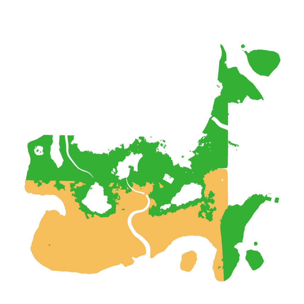 Biome Rust Map: Procedural Map, Size: 3200, Seed: 600737301