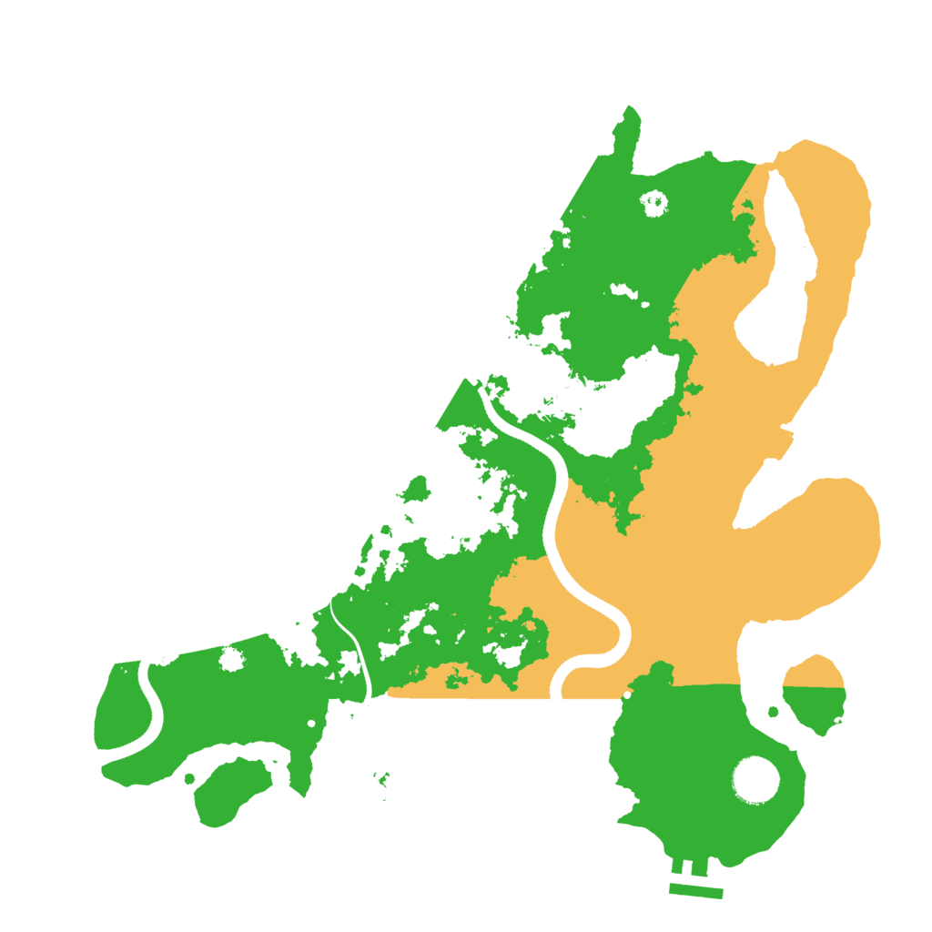 Biome Rust Map: Procedural Map, Size: 3500, Seed: 963504590