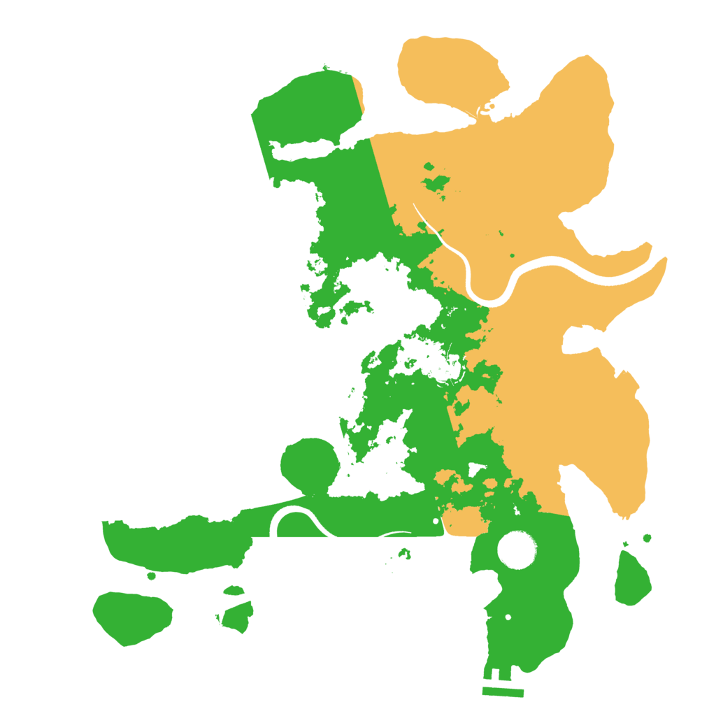 Biome Rust Map: Procedural Map, Size: 3500, Seed: 1386690684