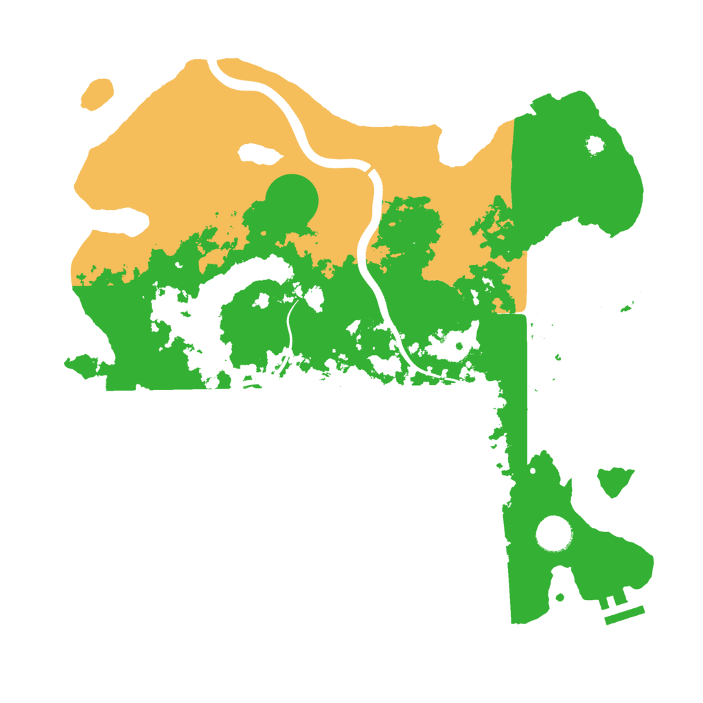 Biome Rust Map: Procedural Map, Size: 3500, Seed: 296822343