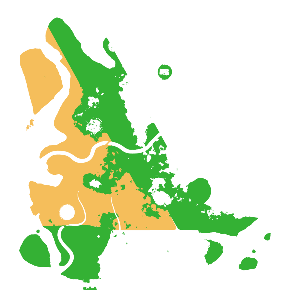 Biome Rust Map: Procedural Map, Size: 3500, Seed: 1555923052