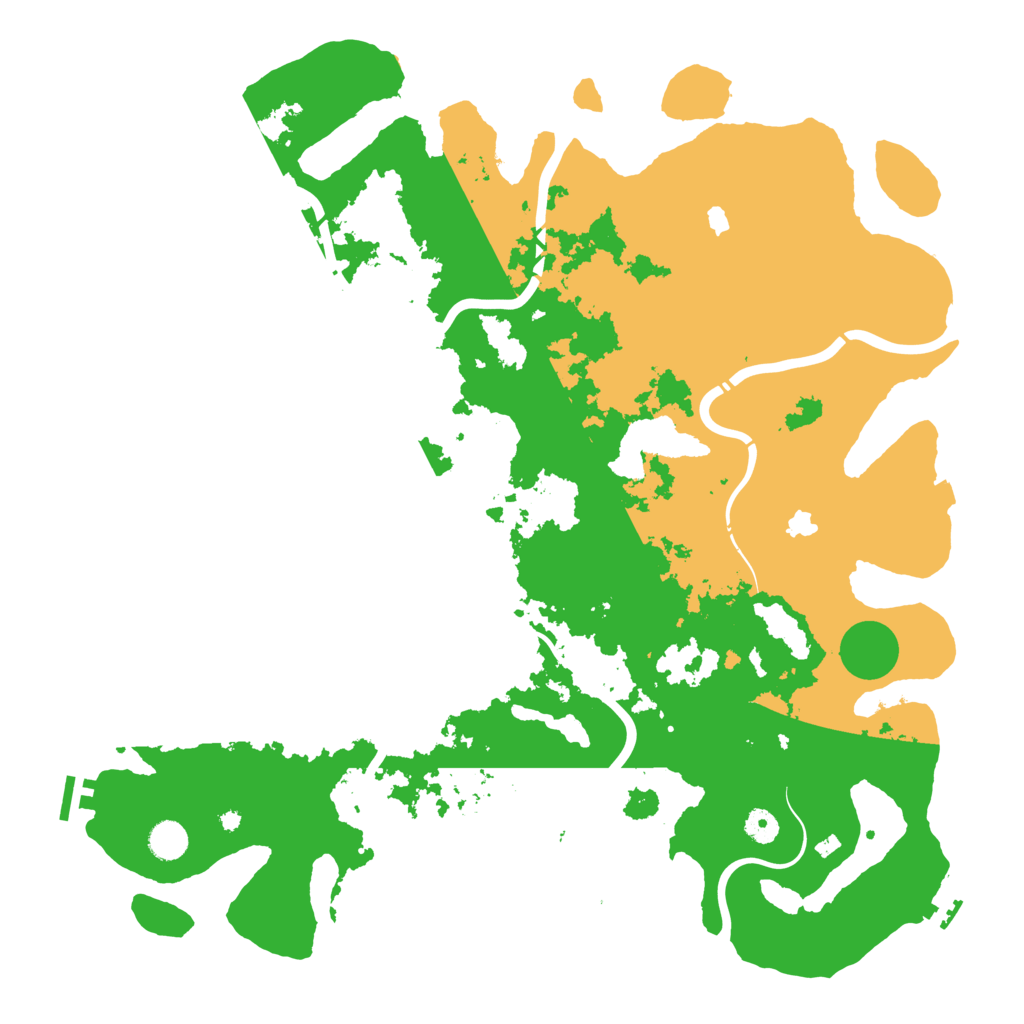 Biome Rust Map: Procedural Map, Size: 4600, Seed: 54600
