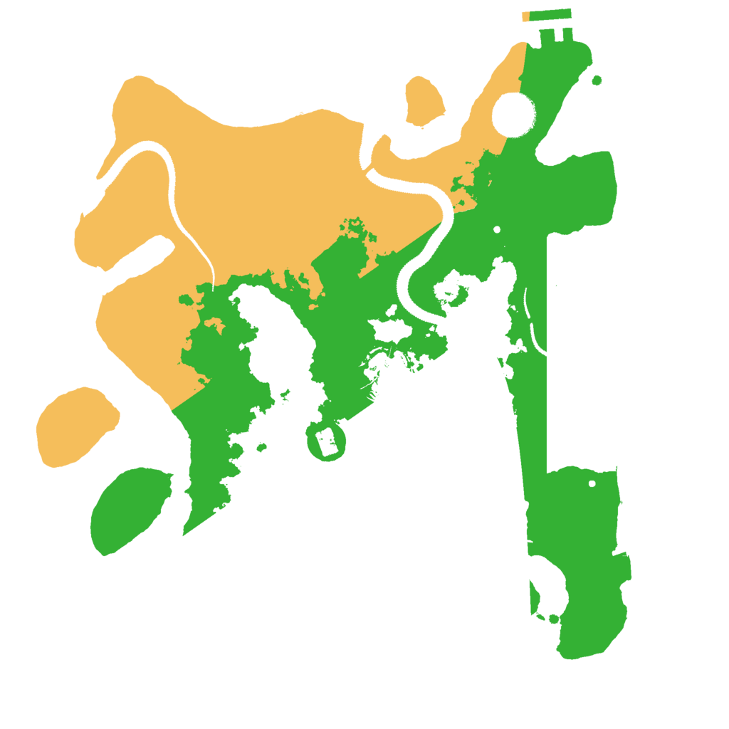 Biome Rust Map: Procedural Map, Size: 3000, Seed: 911783582