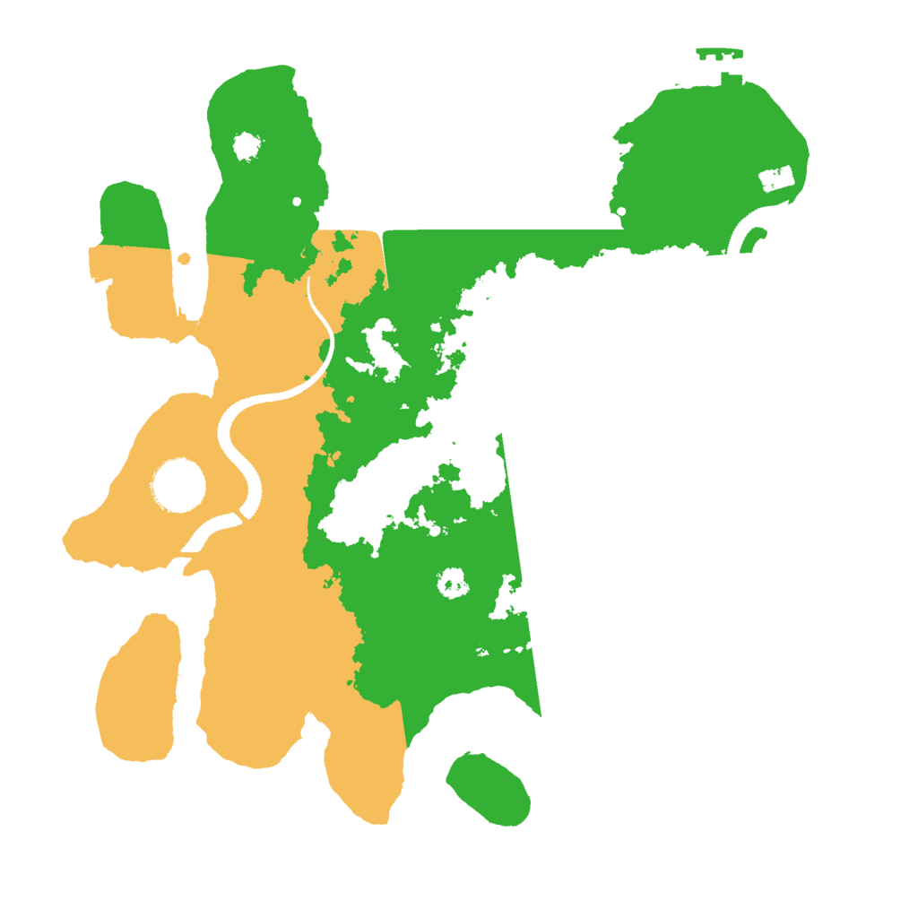 Biome Rust Map: Procedural Map, Size: 3000, Seed: 523553510