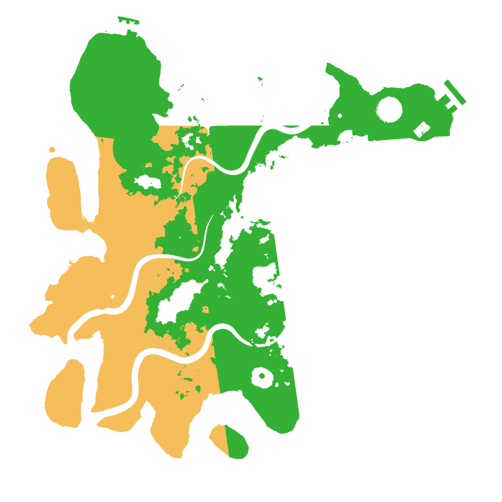 Biome Rust Map: Procedural Map, Size: 3500, Seed: 523553510