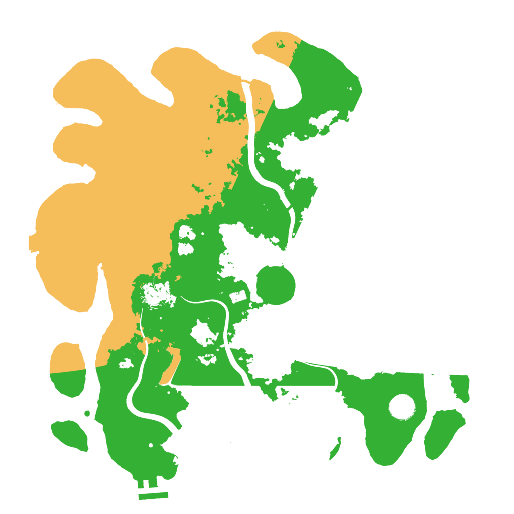 Biome Rust Map: Procedural Map, Size: 3500, Seed: 374902169