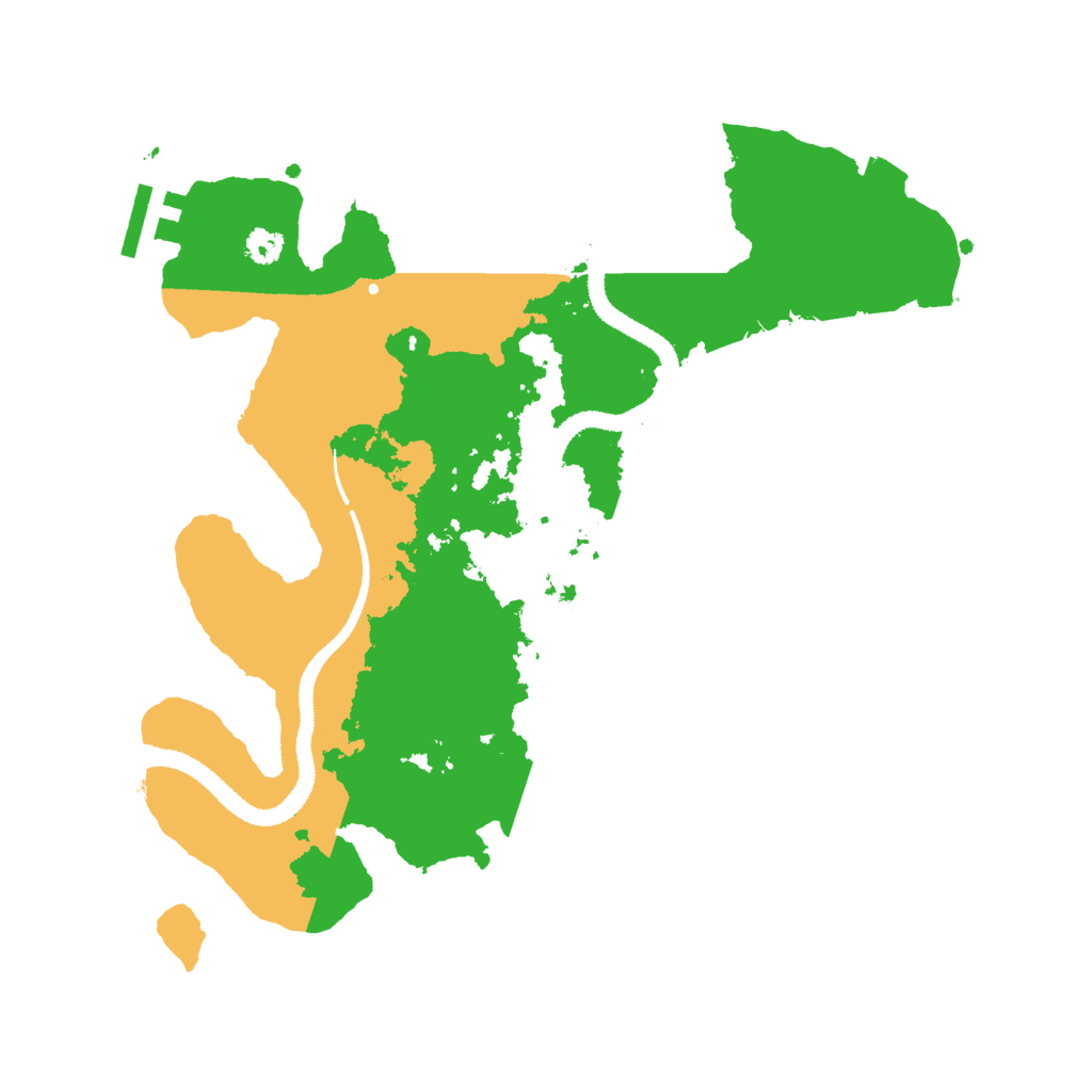 Biome Rust Map: Procedural Map, Size: 3000, Seed: 44444444