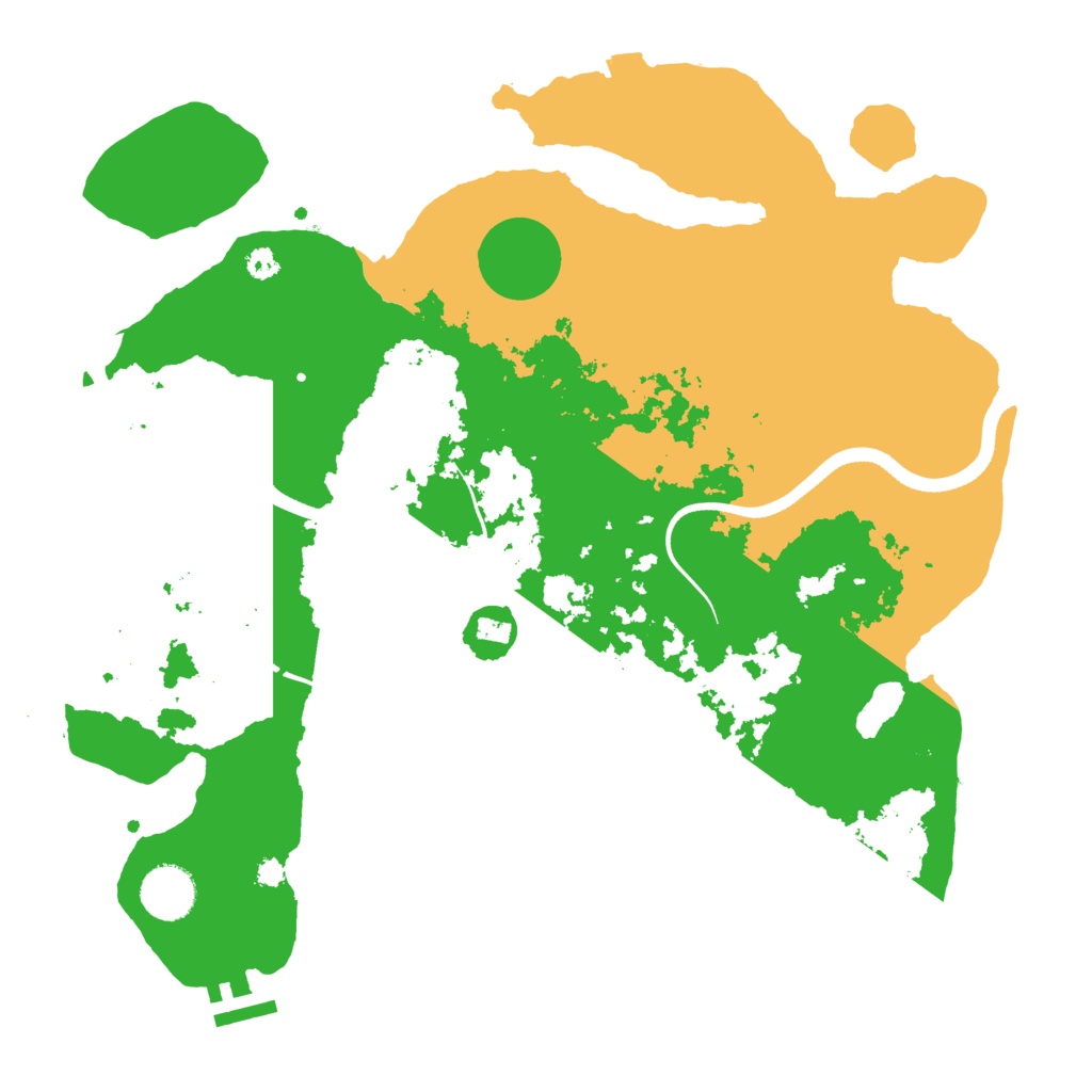 Biome Rust Map: Procedural Map, Size: 3500, Seed: 1433588723