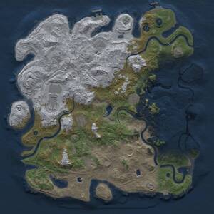 Thumbnail Rust Map: Procedural Map, Size: 4500, Seed: 945467940, 16 Monuments