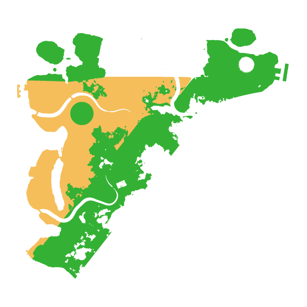 Biome Rust Map: Procedural Map, Size: 3500, Seed: 1232638432