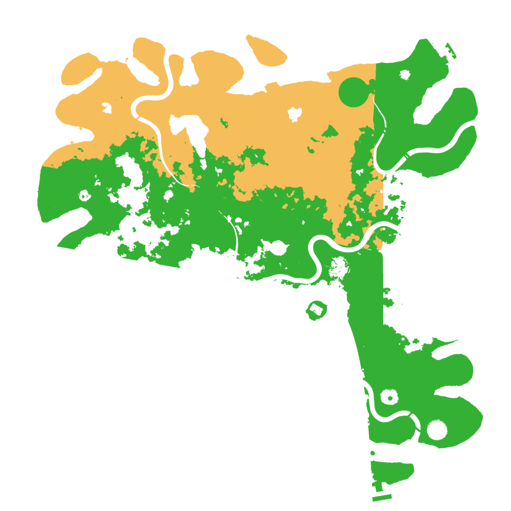 Biome Rust Map: Procedural Map, Size: 4500, Seed: 73345561