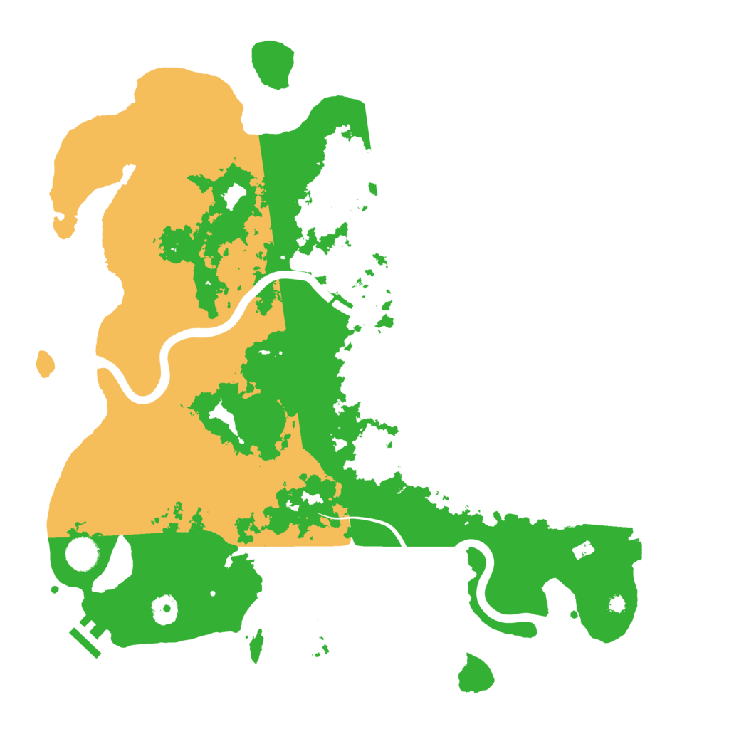 Biome Rust Map: Procedural Map, Size: 3900, Seed: 16955