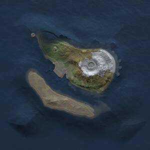 Thumbnail Rust Map: Procedural Map, Size: 1500, Seed: 42424242, 2 Monuments