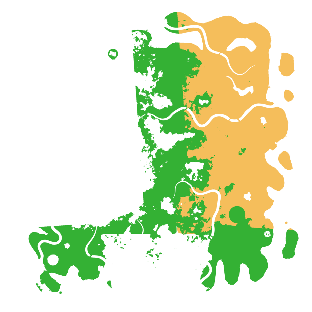 Biome Rust Map: Procedural Map, Size: 5000, Seed: 790386263