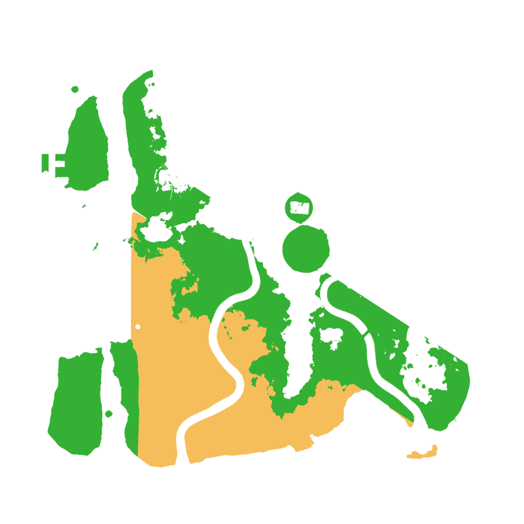Biome Rust Map: Procedural Map, Size: 3000, Seed: 2908