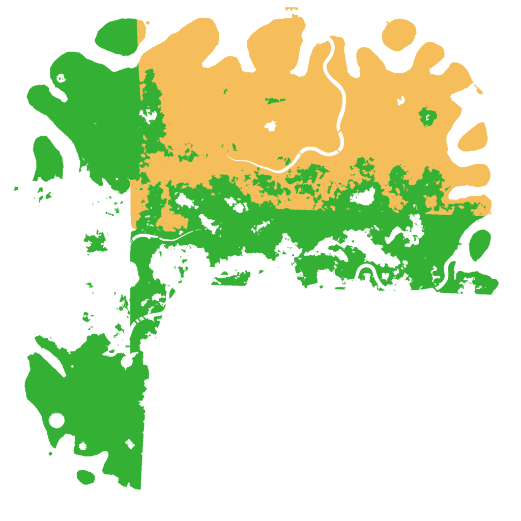 Biome Rust Map: Procedural Map, Size: 6000, Seed: 1433223