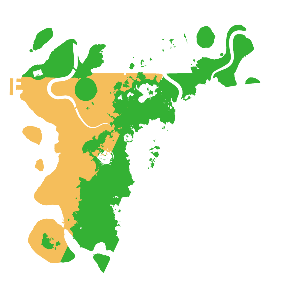 Biome Rust Map: Procedural Map, Size: 3500, Seed: 824816505