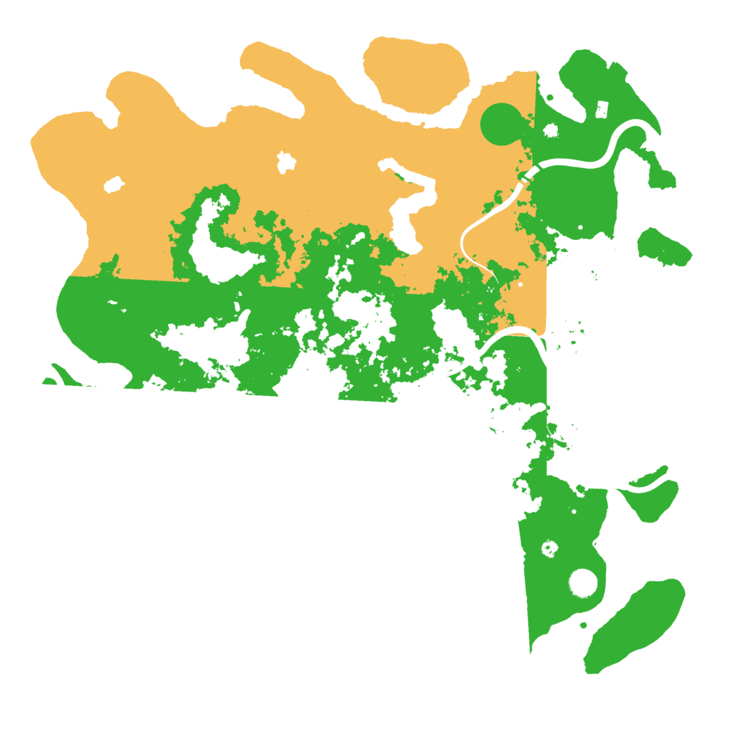 Biome Rust Map: Procedural Map, Size: 4500, Seed: 20260801