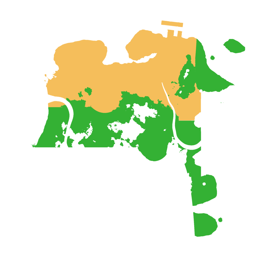 Biome Rust Map: Procedural Map, Size: 2500, Seed: 1488773780