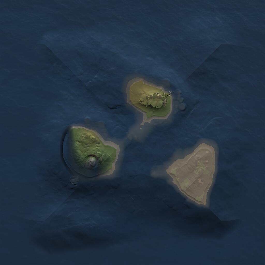Rust Map: Procedural Map, Size: 1250, Seed: 1300232296, 1 Monuments