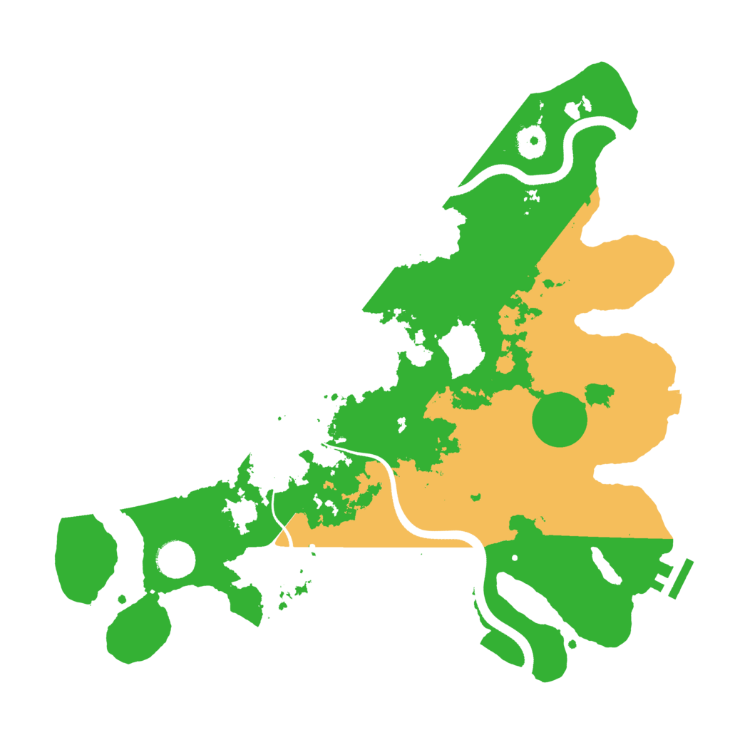 Biome Rust Map: Procedural Map, Size: 3500, Seed: 1266168806