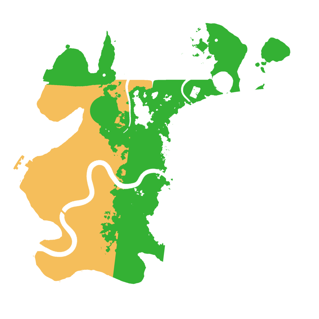 Biome Rust Map: Procedural Map, Size: 3000, Seed: 1054881393