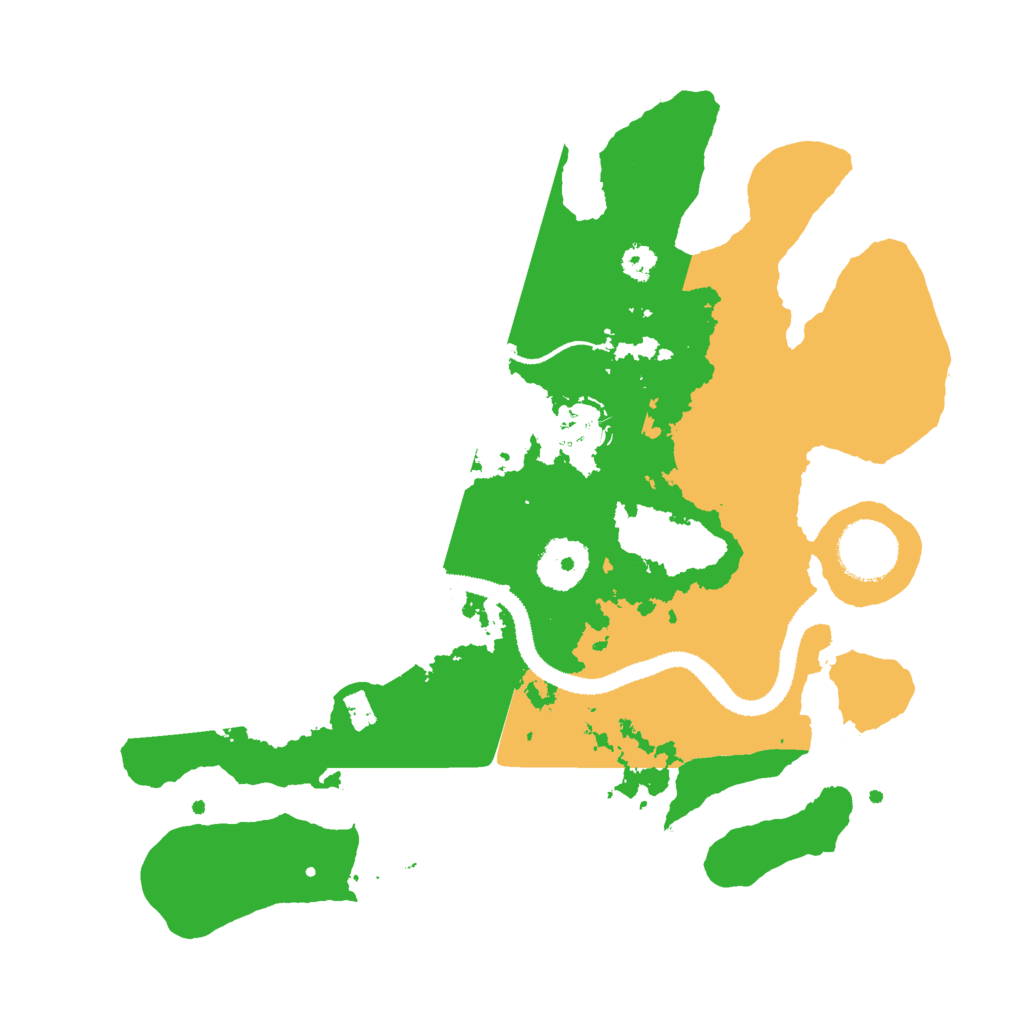 Biome Rust Map: Procedural Map, Size: 3000, Seed: 30318