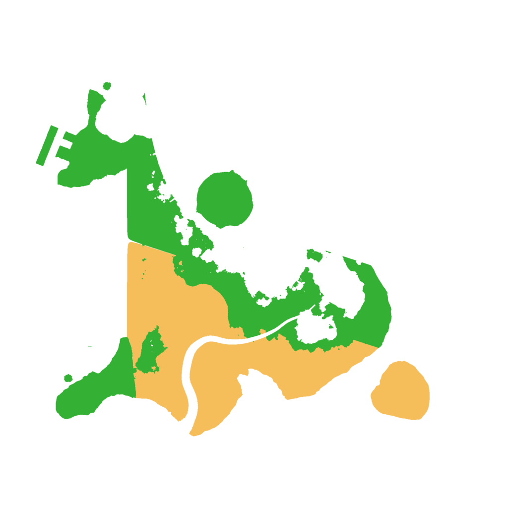 Biome Rust Map: Procedural Map, Size: 2500, Seed: 124595873