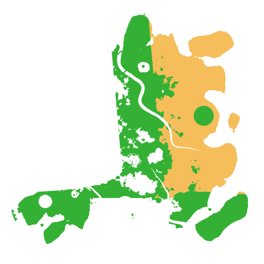 Biome Rust Map: Procedural Map, Size: 3500, Seed: 831