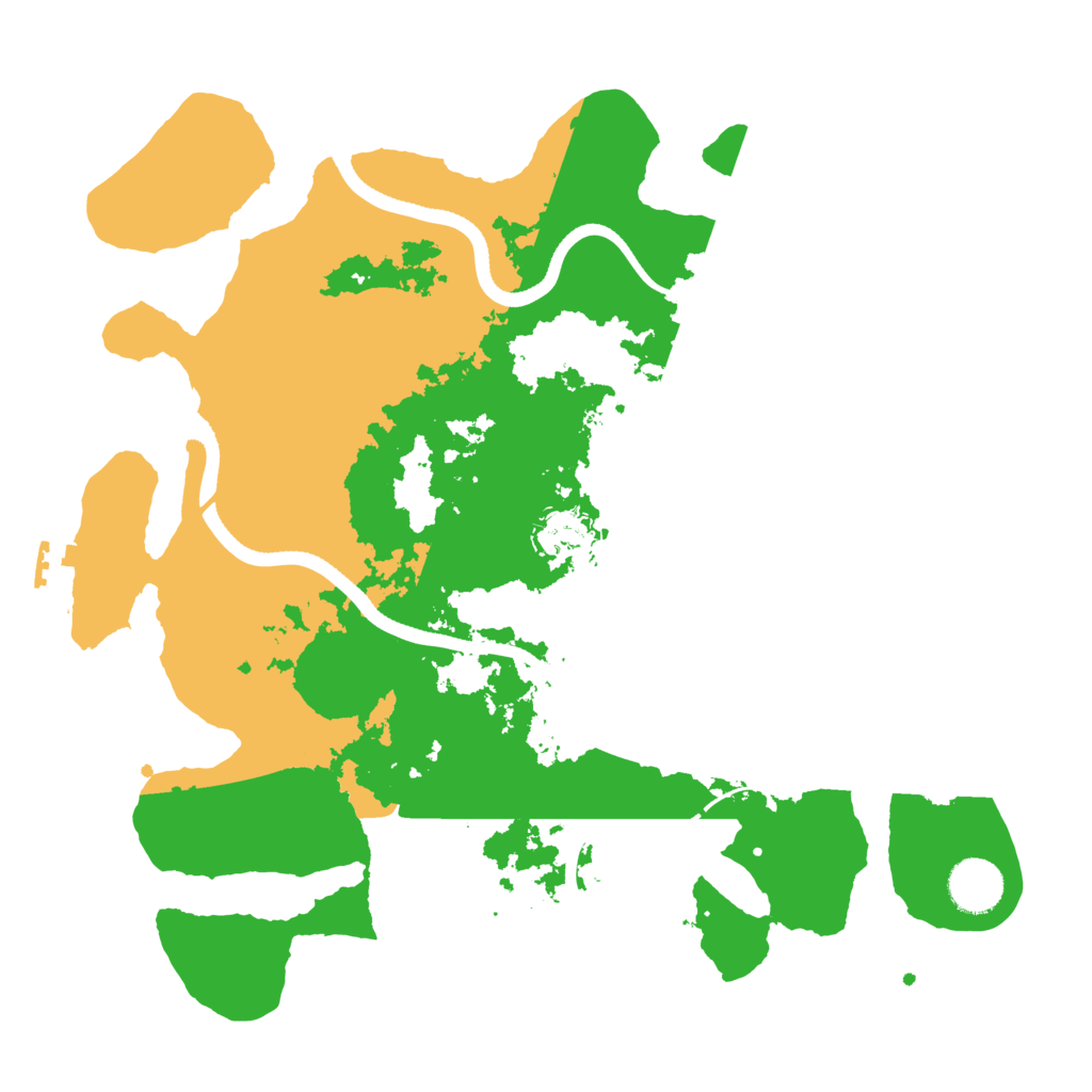 Biome Rust Map: Procedural Map, Size: 3500, Seed: 480466607