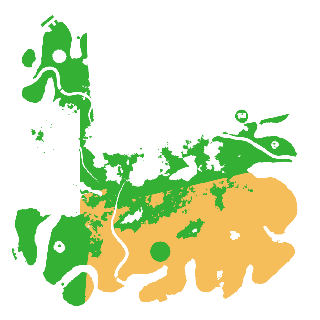 Biome Rust Map: Procedural Map, Size: 4200, Seed: 156432029