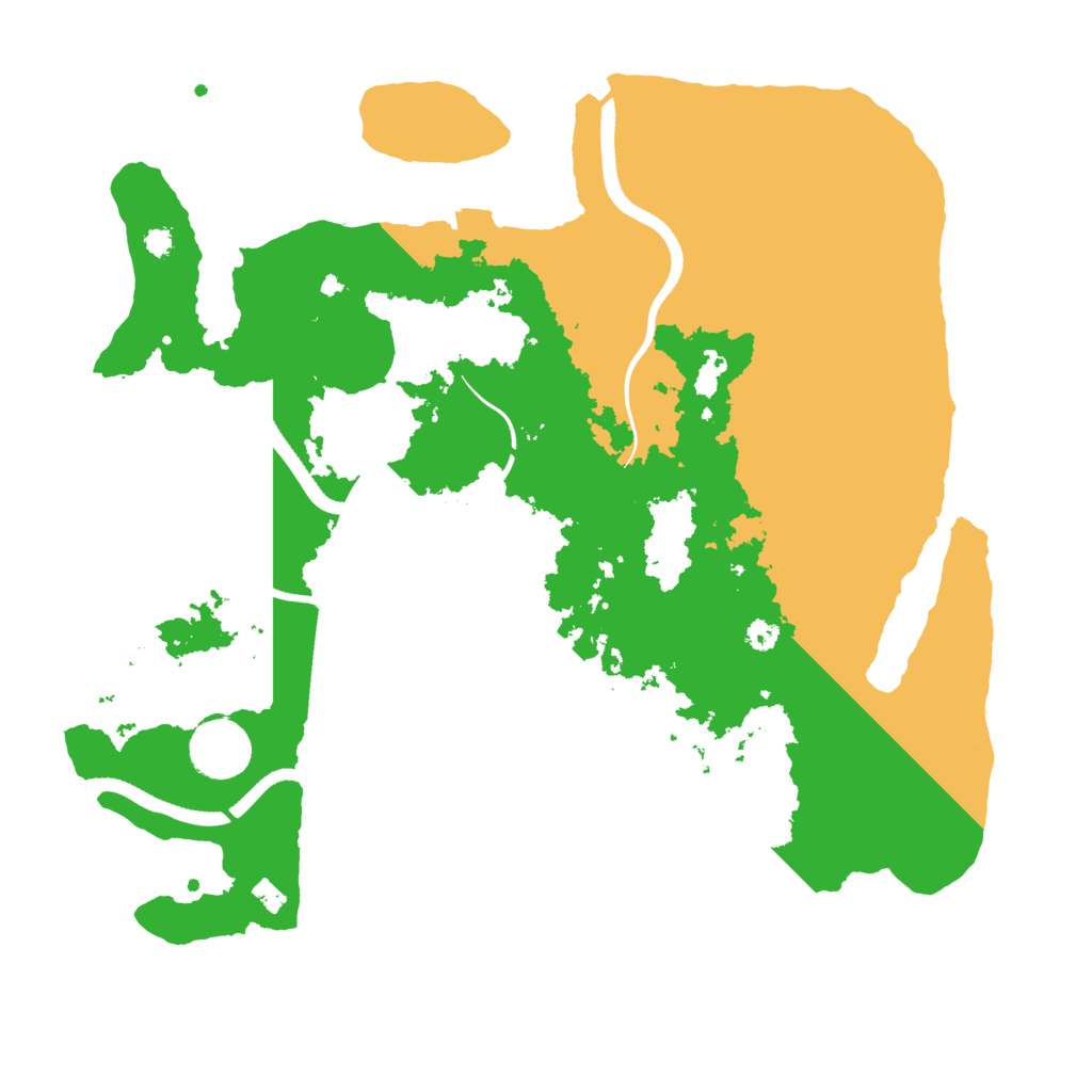 Biome Rust Map: Procedural Map, Size: 3500, Seed: 481893325