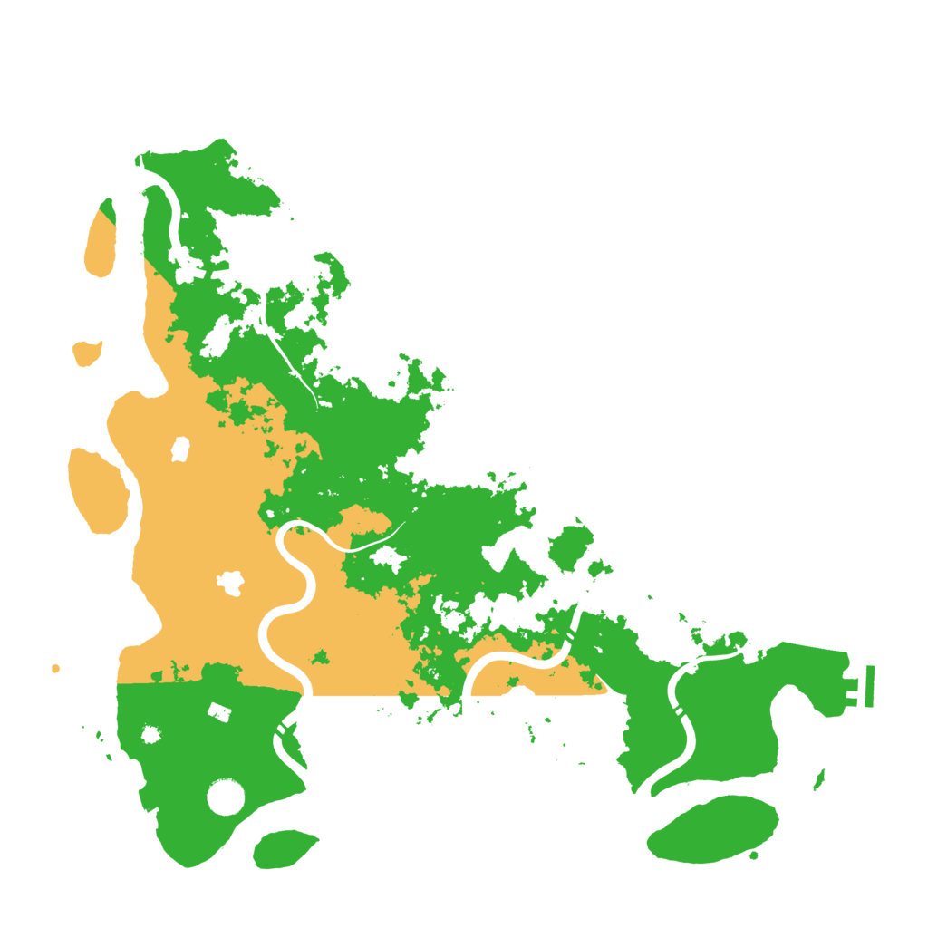 Biome Rust Map: Procedural Map, Size: 4500, Seed: 1234598765