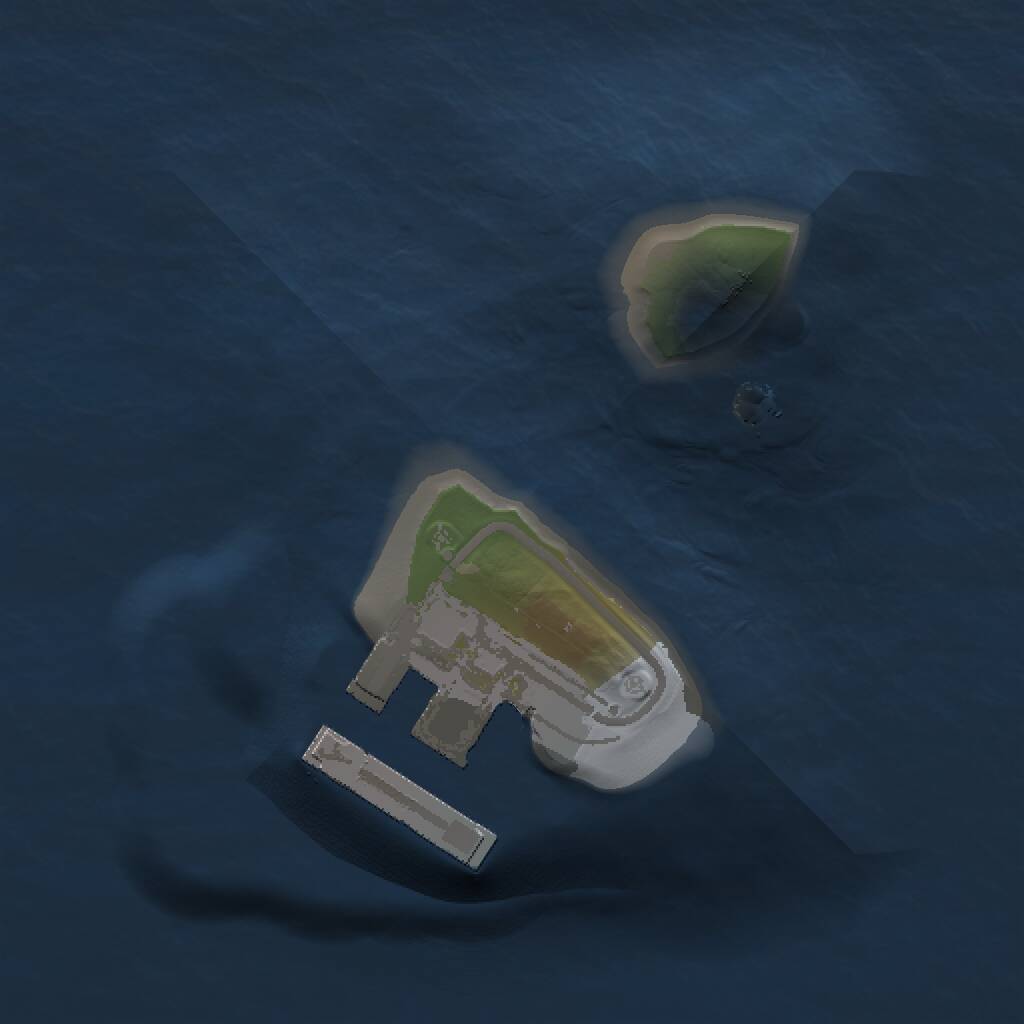 Rust Map: Procedural Map, Size: 1000, Seed: 29552, 2 Monuments