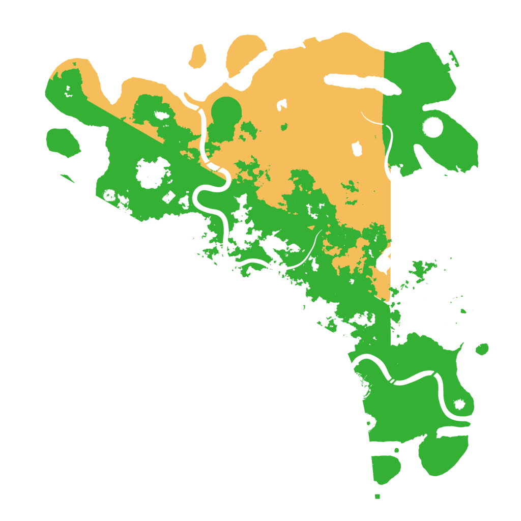 Biome Rust Map: Procedural Map, Size: 4500, Seed: 15107