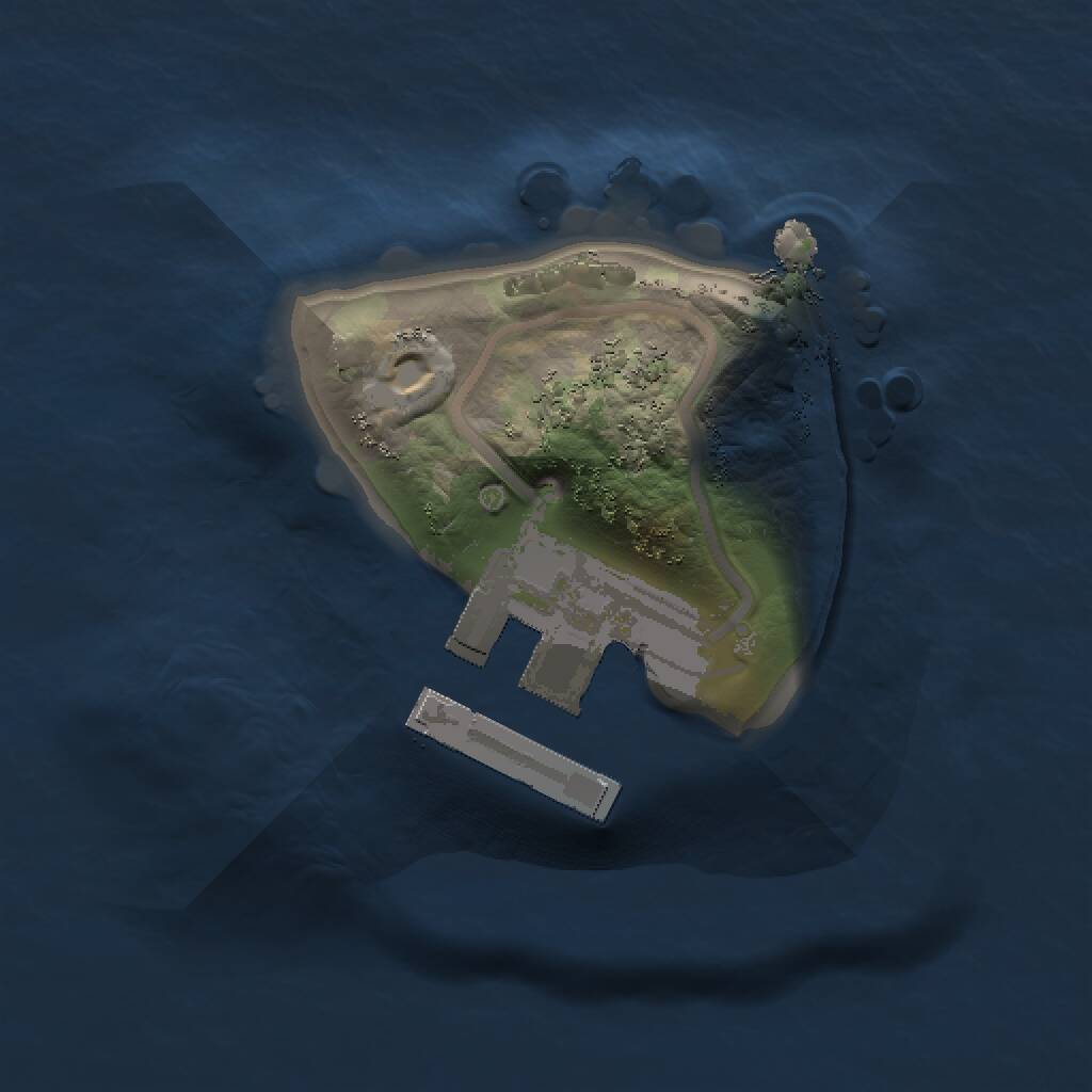 Rust Map: Procedural Map, Size: 1000, Seed: 29752, 2 Monuments