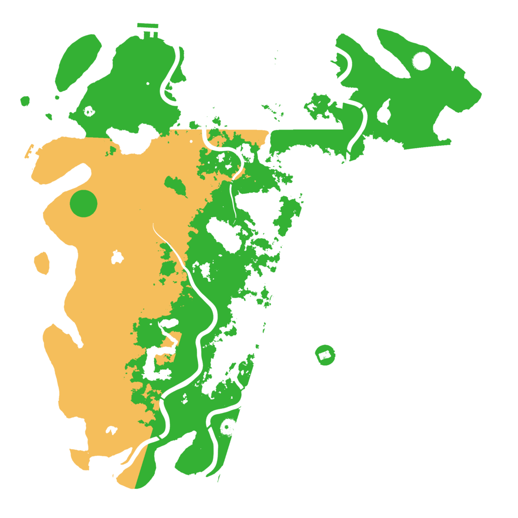 Biome Rust Map: Procedural Map, Size: 5000, Seed: 1633010892