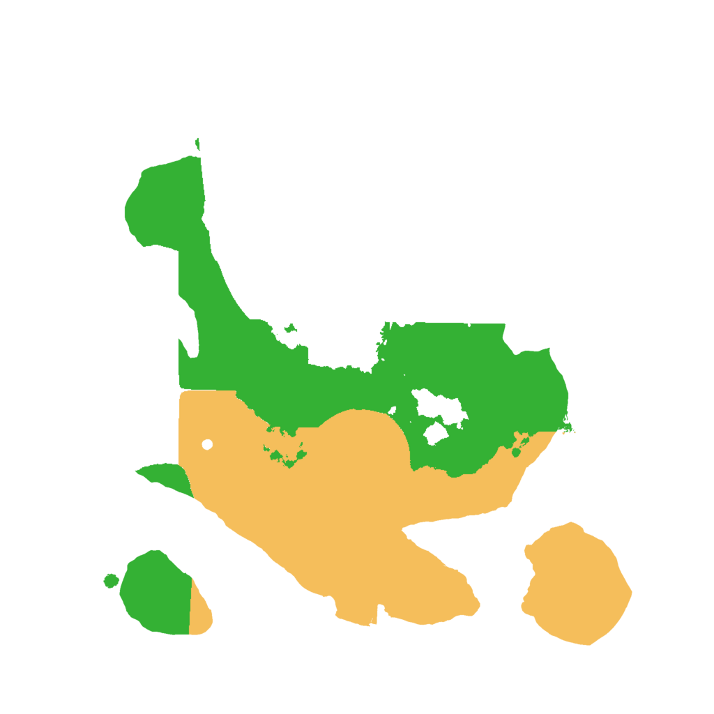 Biome Rust Map: Procedural Map, Size: 2000, Seed: 111222