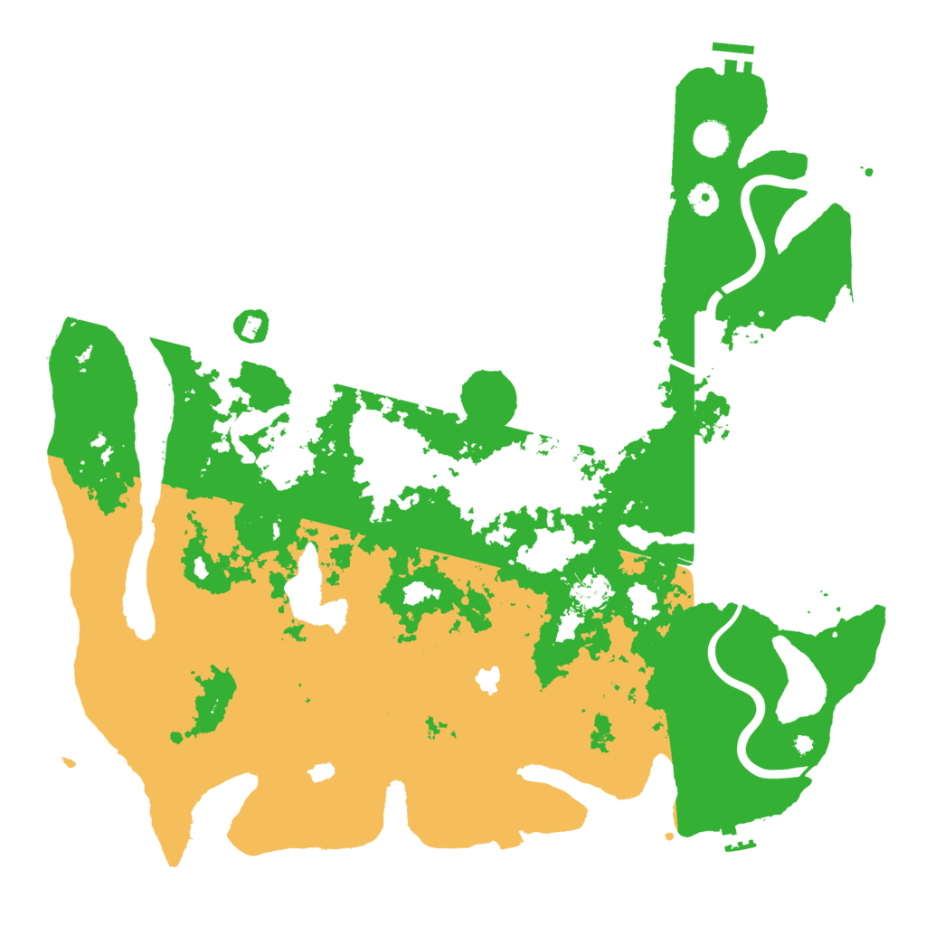 Biome Rust Map: Procedural Map, Size: 4500, Seed: 381268860