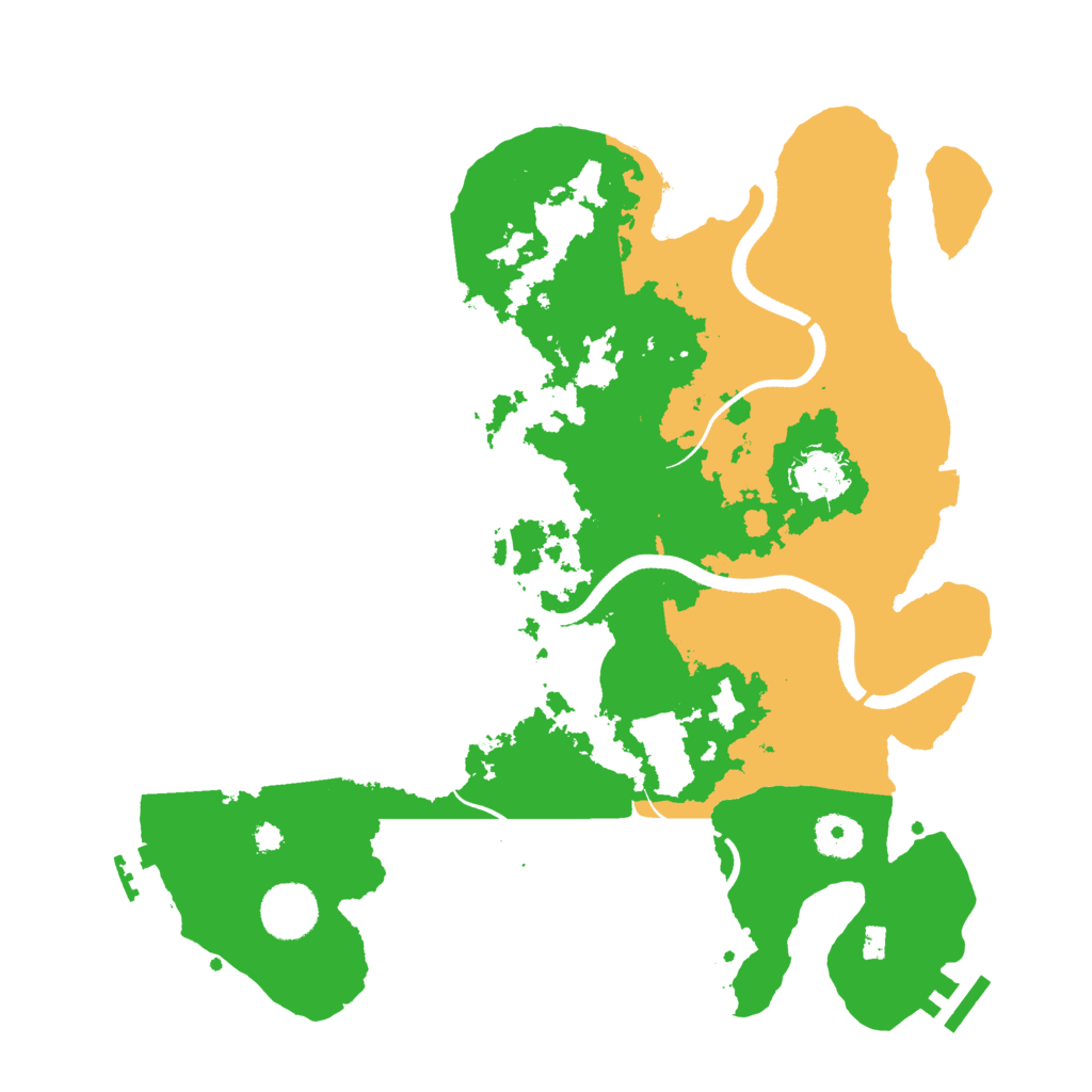 Biome Rust Map: Procedural Map, Size: 3500, Seed: 1500292093