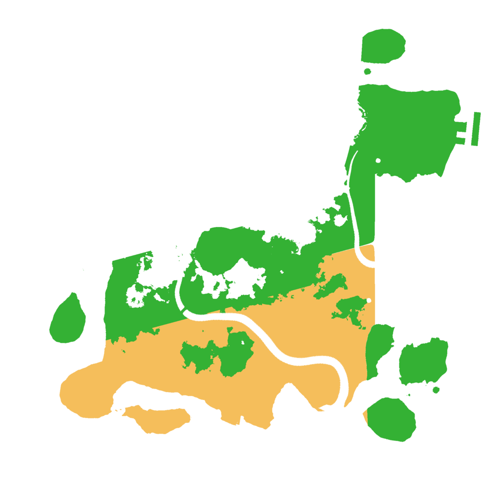 Biome Rust Map: Procedural Map, Size: 3000, Seed: 20134129
