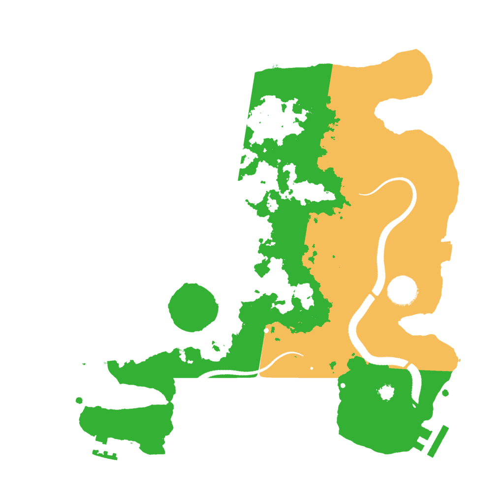 Biome Rust Map: Procedural Map, Size: 3000, Seed: 1053928396