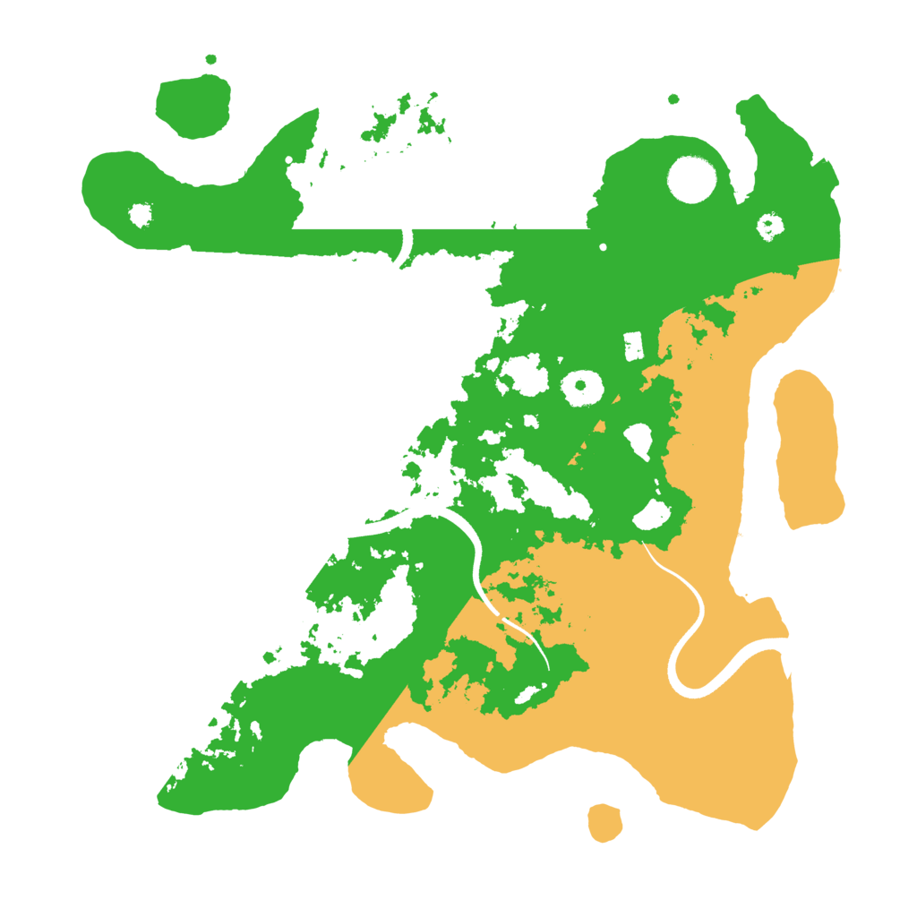 Biome Rust Map: Procedural Map, Size: 3500, Seed: 480261412