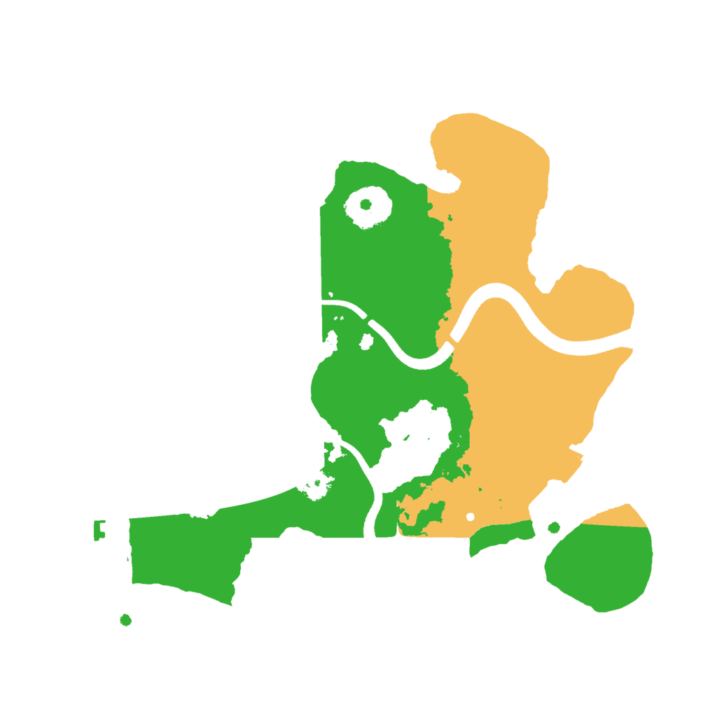Biome Rust Map: Procedural Map, Size: 2500, Seed: 1245634123