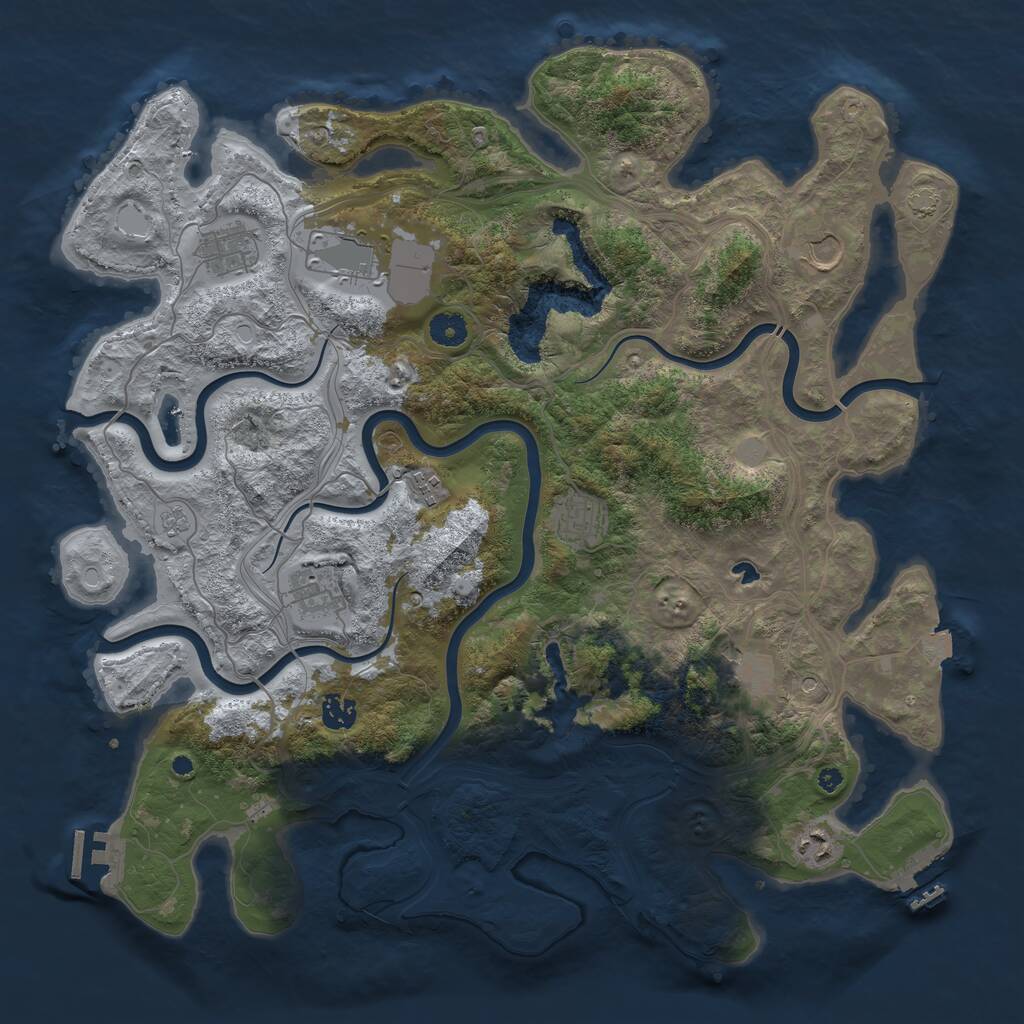 Rust Map: Procedural Map, Size: 4250, Seed: 25072026, 15 Monuments
