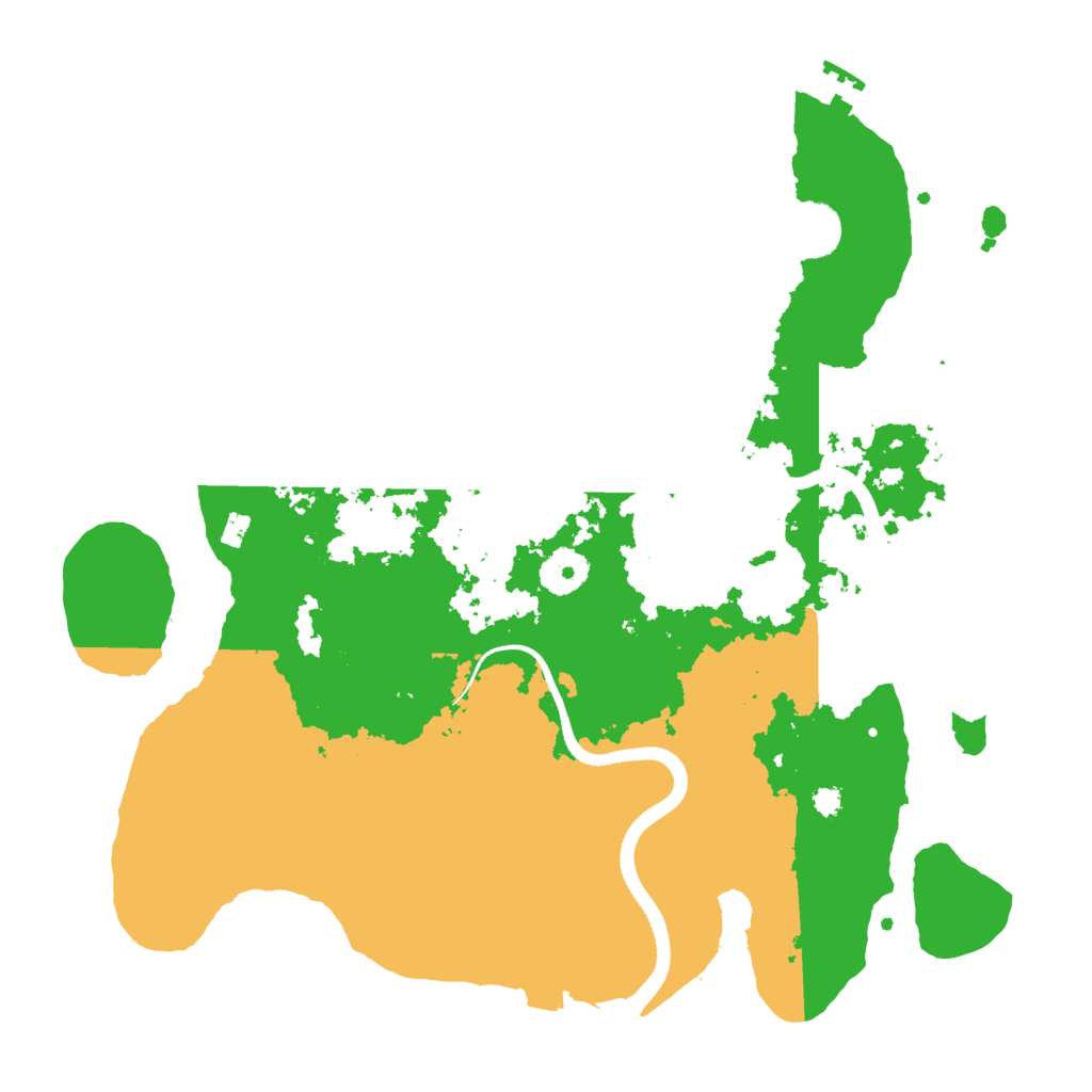 Biome Rust Map: Procedural Map, Size: 3500, Seed: 13439734