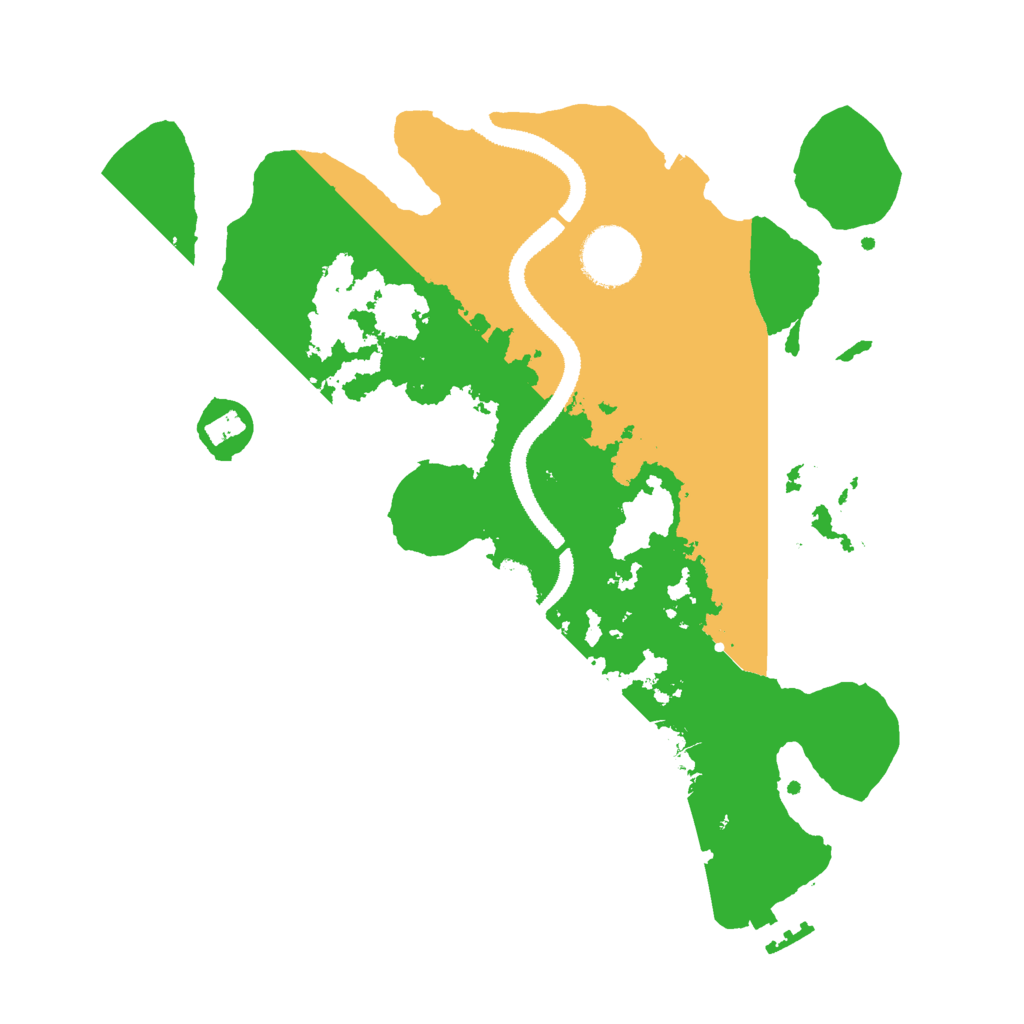 Biome Rust Map: Procedural Map, Size: 3000, Seed: 36246