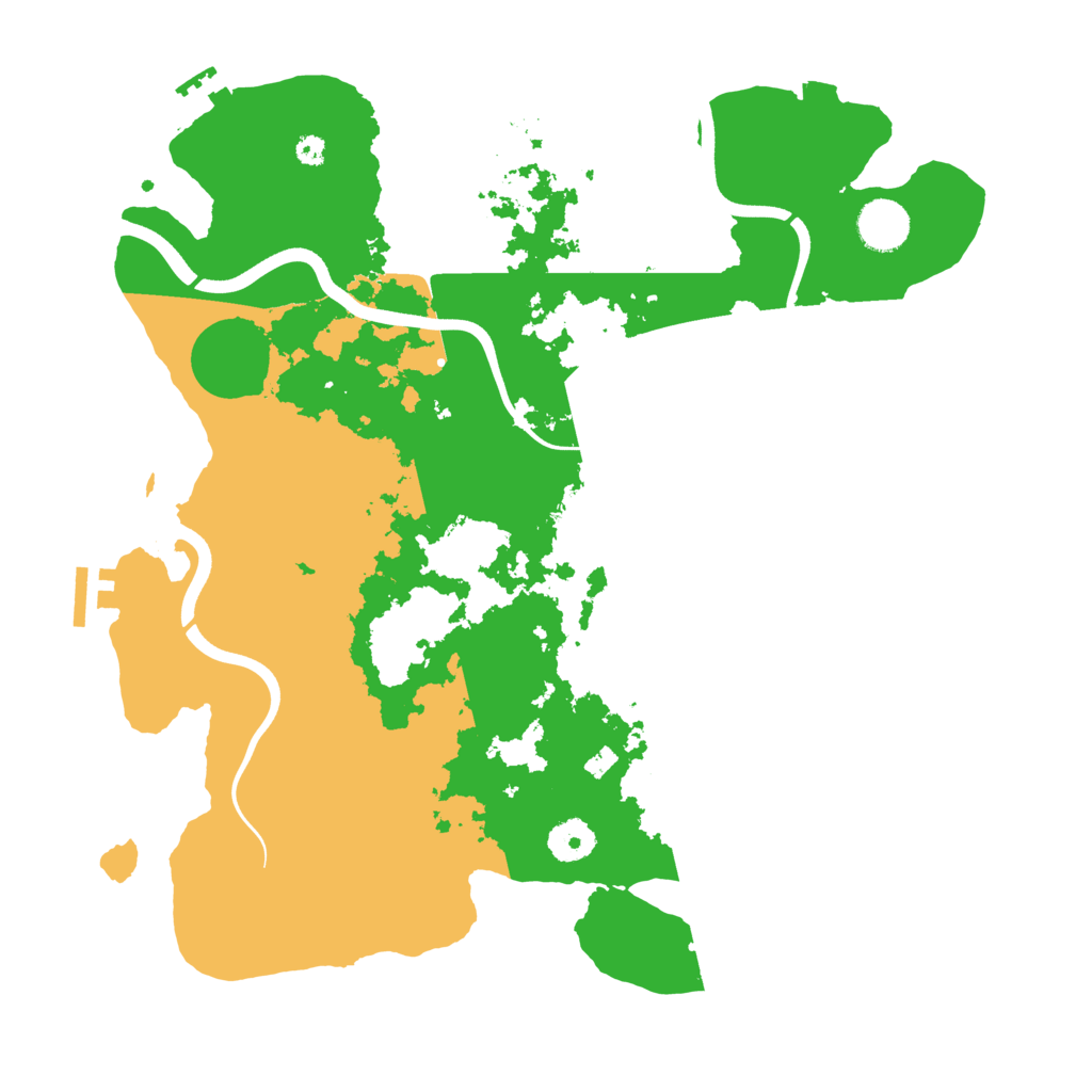 Biome Rust Map: Procedural Map, Size: 3700, Seed: 589078438
